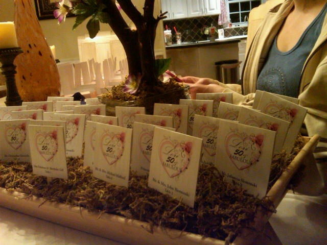 Seating Cards arraignment